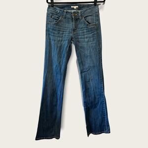 CAbi #876L Distressed bootcut jeans size 6